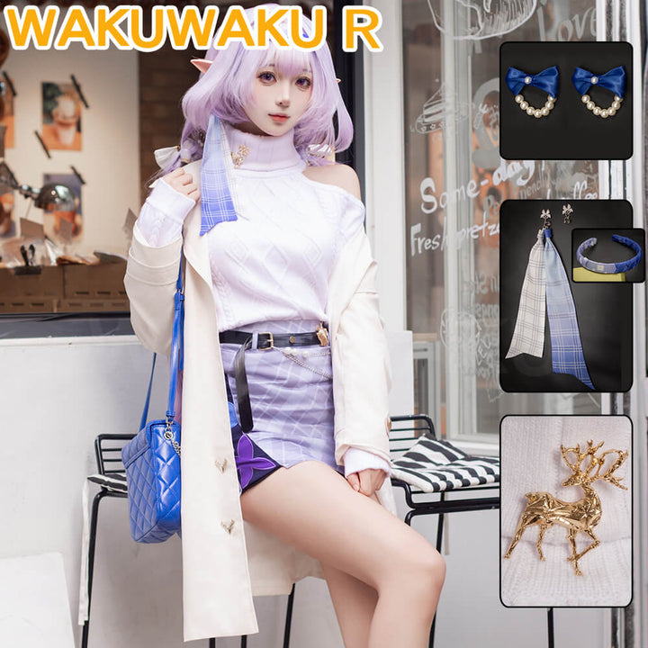 【In Stock】Castorice Cosplay Costume Game Honkai: Star Rail WakuWaku-R HSR Women Daily HSR Halloween