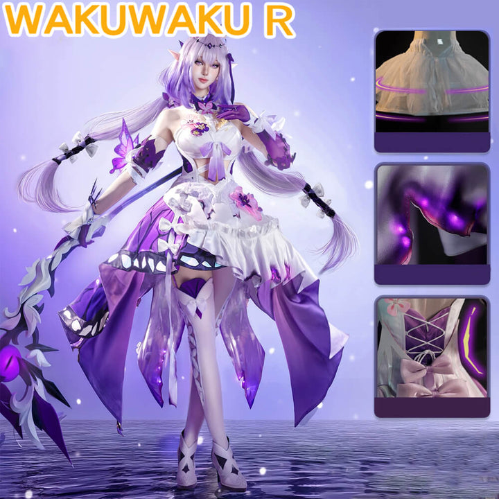 Castorice Cosplay Costume Game Honkai: Star Rail HSR Women Purple Dress Castorice Amphoreus Cosplay Plus Size