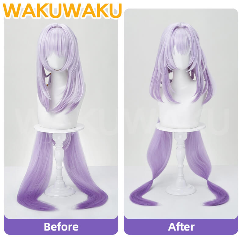 Castorice Wig Game Honkai: Star Cosplay WakuWaku Women Purple Long Hair Castorice Cosplay High Heat Resistant Hair