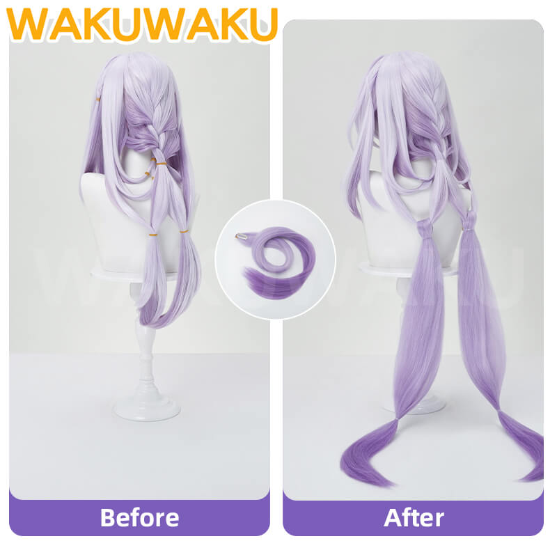 Castorice Wig Game Honkai: Star Cosplay WakuWaku Women Purple Long Hair Castorice Cosplay High Heat Resistant Hair