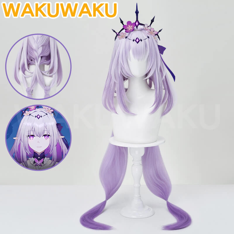 Castorice Wig Game Honkai: Star Cosplay WakuWaku Women Purple Long Hair Castorice Cosplay High Heat Resistant Hair