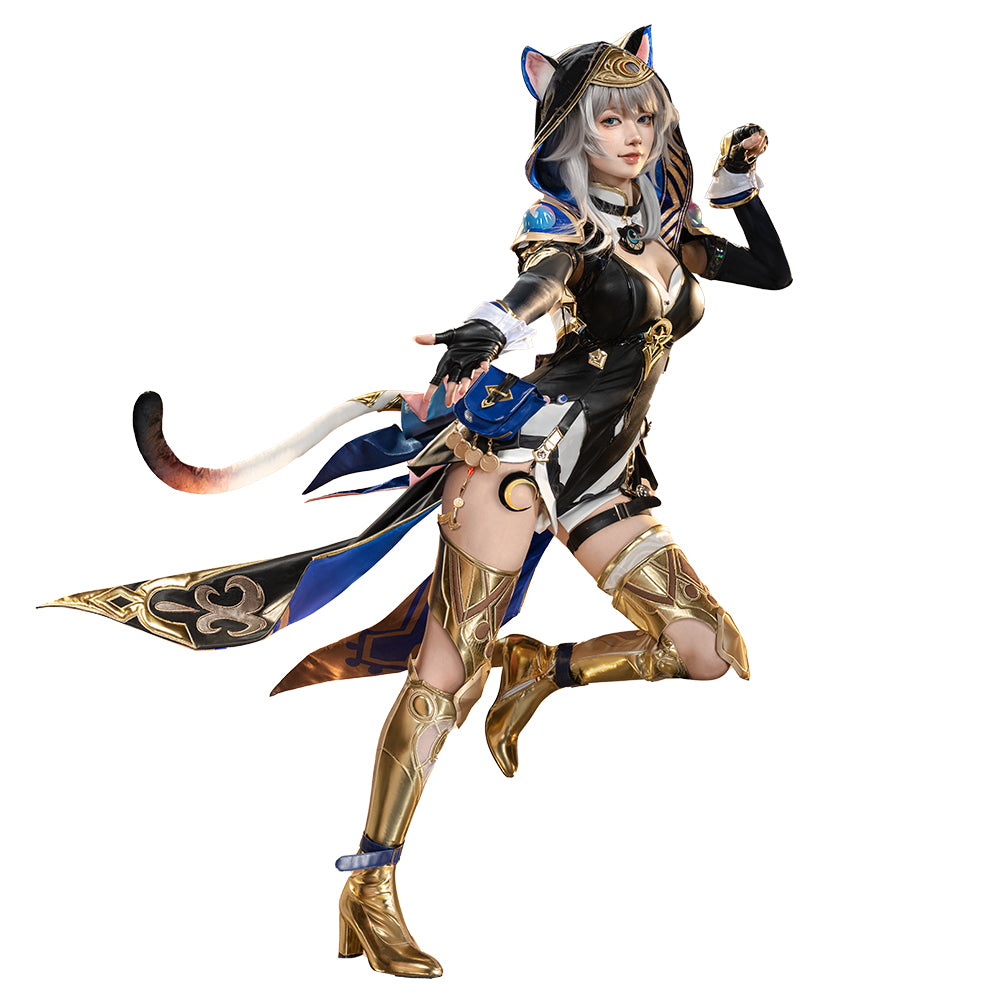 Cifera Cosplay Costume Game Honkai: Star Rail HSR Women Cute Cat Cifera Amphoreus Cosplay Mental Accessories