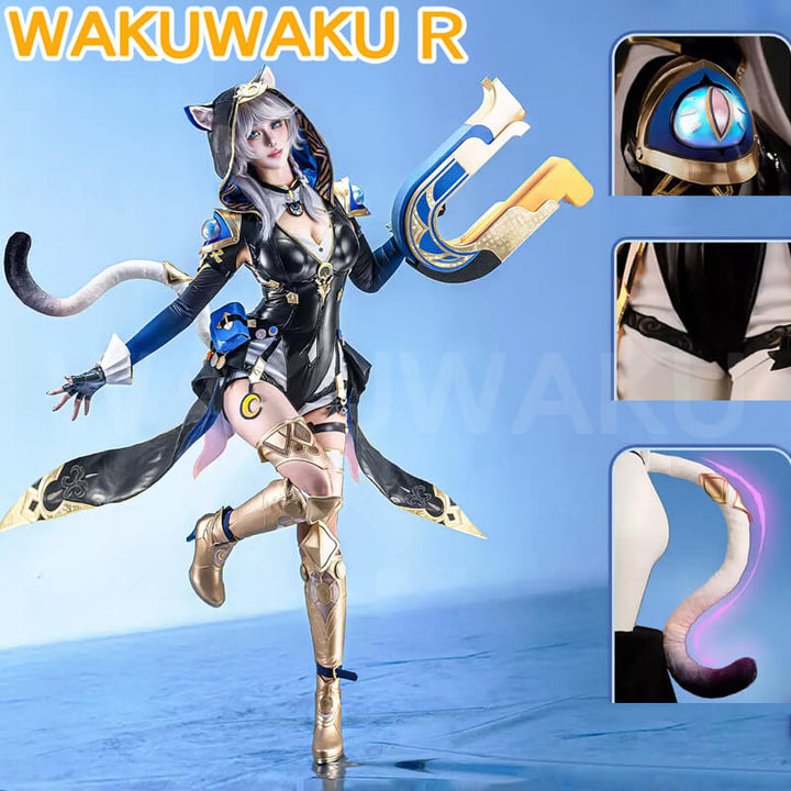 Cipher Cifera Cosplay Costume Game Honkai: Star Rail WakuWaku-R HSR Women Cute Cat Cifera Amphoreus Cosplay Plus Size