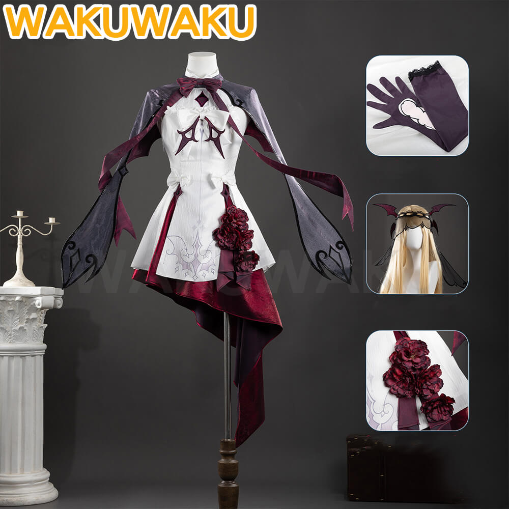 Game Genshin Impact Columbina Cosplay Vampire Maiden Suit