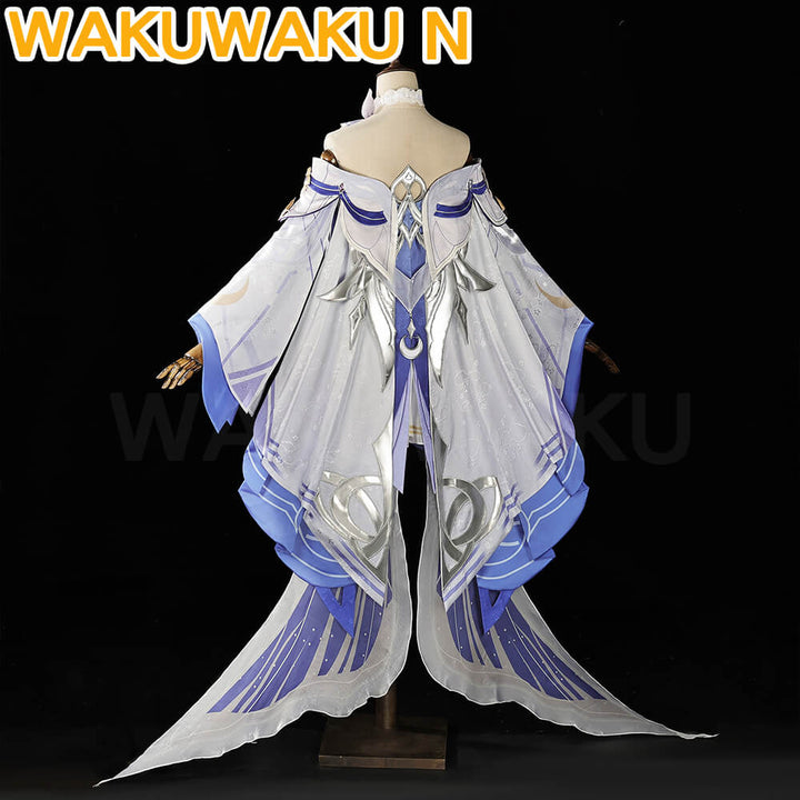 【In Stock】Columbina Cosplay Costume Game Genshin Impact WakuWaku-N Women Dress Moon Maiden Columbina Cosplay Nod Krai