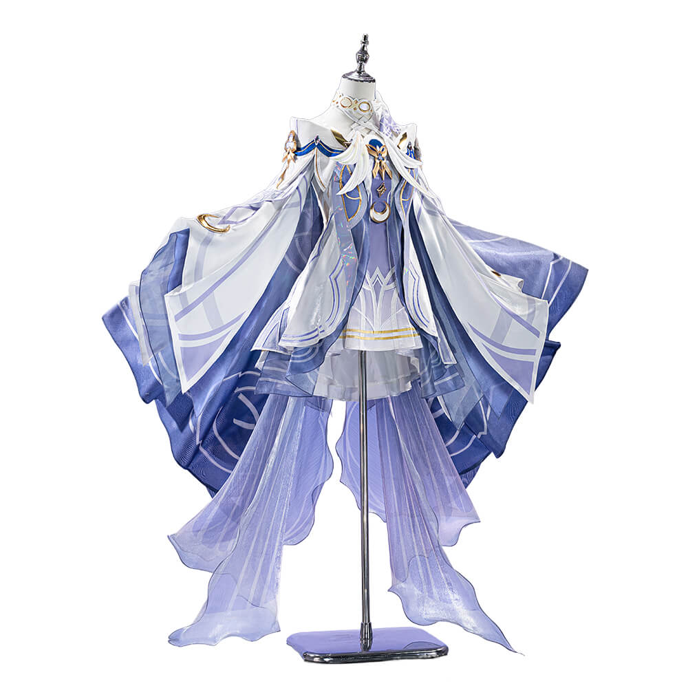 WakuWaku-SR Game Genshin Impact Columbina Cosplay Women Maiden Dress
