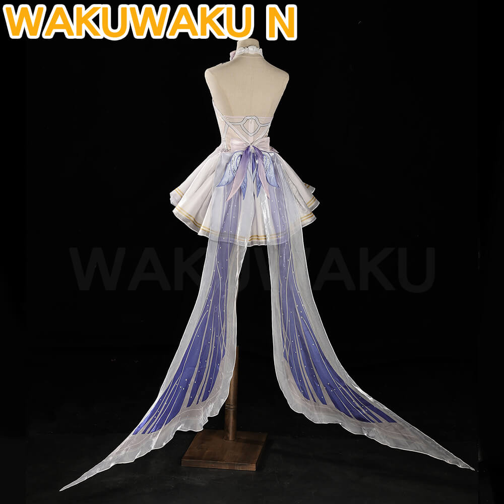 【In Stock】Columbina Cosplay Costume Game Genshin Impact WakuWaku-N Women Dress Moon Maiden Columbina Cosplay Nod Krai