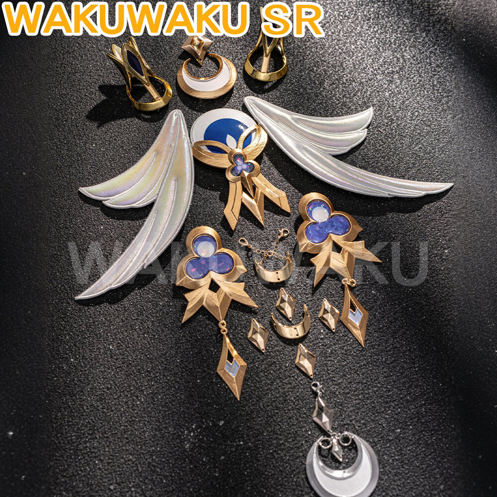 WakuWaku-SR Game Genshin Impact Columbina Cosplay Women Maiden Dress
