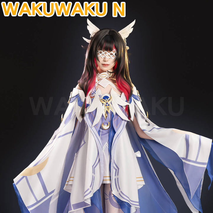 【In Stock】Columbina Costume WakuWaku-N Game Genshin Impact Cosplay Moon Maiden Song of the Welkin Moon NodKrai Nod Krai