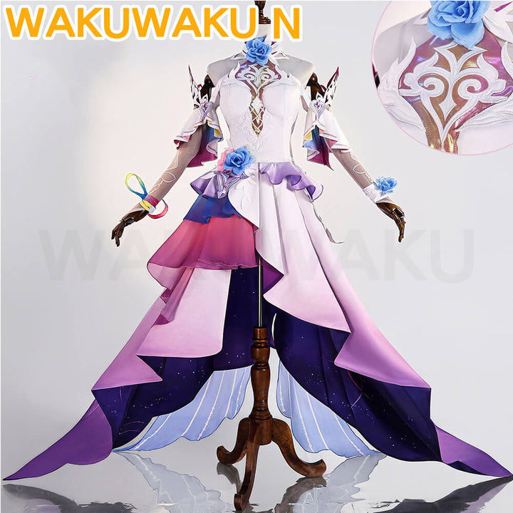 【In Stock】Cyrene SP Cosplay Costume Game Honkai: Star Rail WakuWaku-N HSR Dress Cyrene Halo Cosplay
