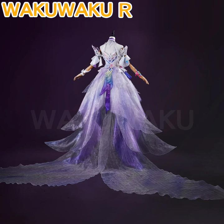Cyrene SP Cosplay Costume Game Honkai: Star Rail WakuWaku-R HSR Women Cute Dress Cyrene Costume Halo Cosplay Mental Accessories