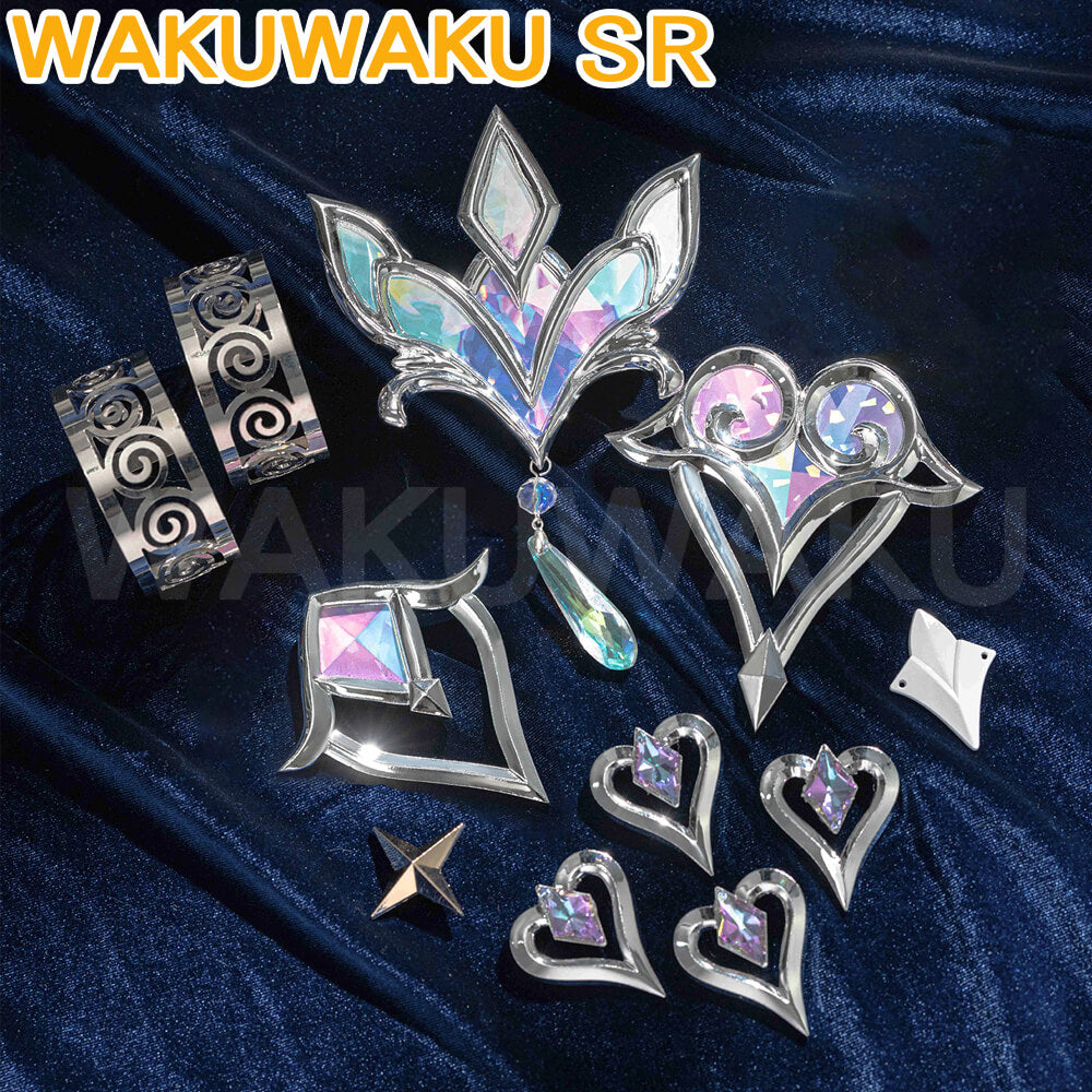 Cyrene SP Cosplay Costume Game Honkai: Star Rail WakuWaku-SR HSR Women Cute Dress Cyrene Costume Cosplay Mental Accessories