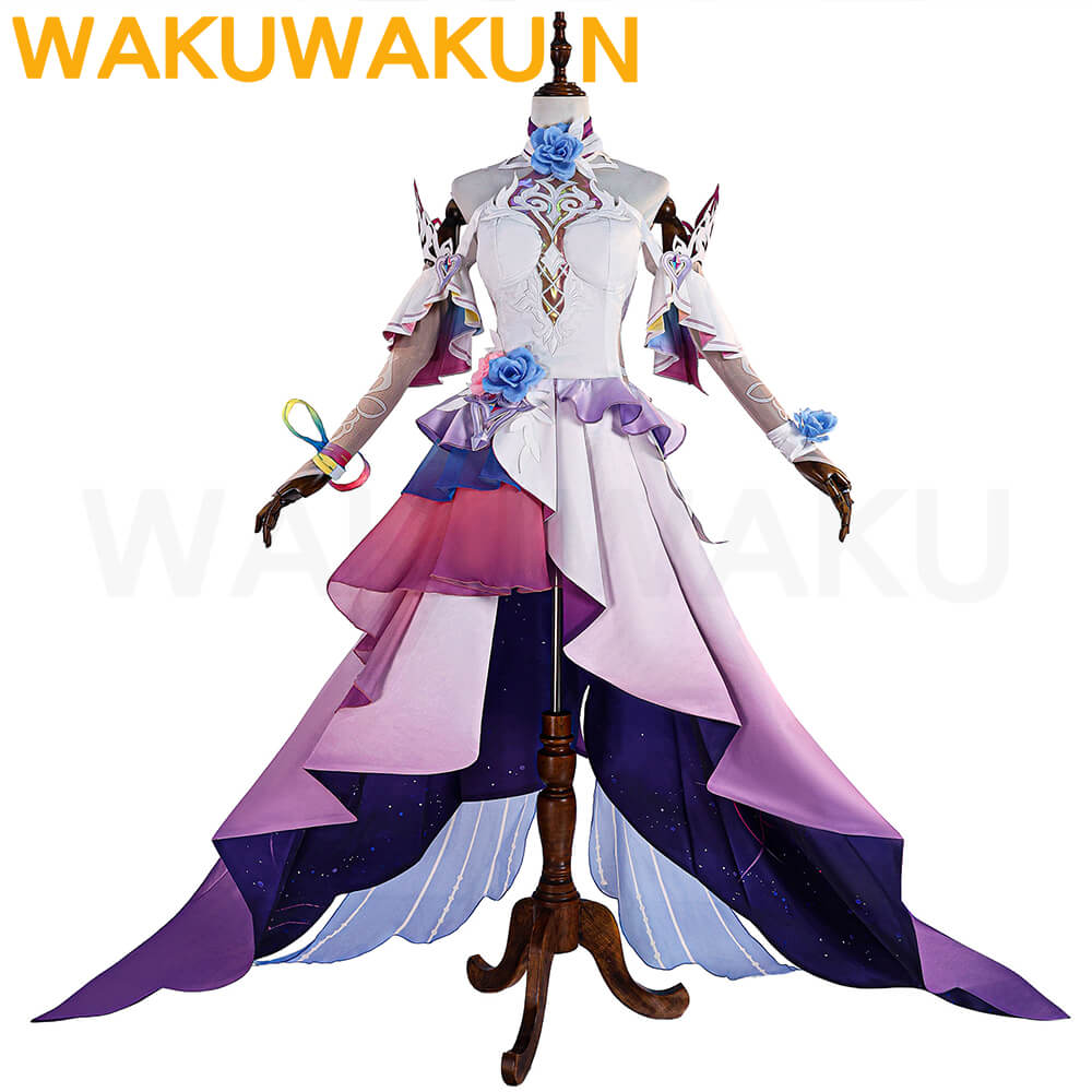 【In Stock】Cyrene SP Cosplay Costume Game Honkai: Star Rail WakuWaku-N HSR Dress Cyrene Halo Cosplay