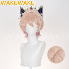Dahlia Wig Game Genshin Impact WakuWaku Men Short Hair High Heat Resistant Wig Mondstadt Dahlia Cosplay
