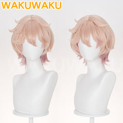 Dahlia Wig Game Genshin Impact WakuWaku Men Short Hair High Heat Resistant Wig Mondstadt Dahlia Cosplay