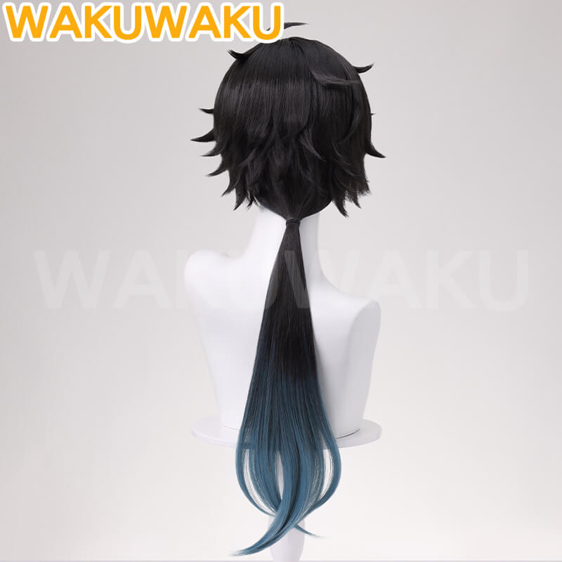 【In Stock】Dan Heng Wig Game Honkai: Star Rail Cosplay WakuWaku Long Hair Halloween Cosplay