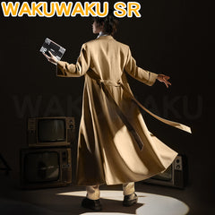 Dazai Cosplay Costume Anime Cosplay WakuWaku-SR Men Costume Suit Osamu Dazai Cosplay Overcoat Halloween Uniform Cosplay