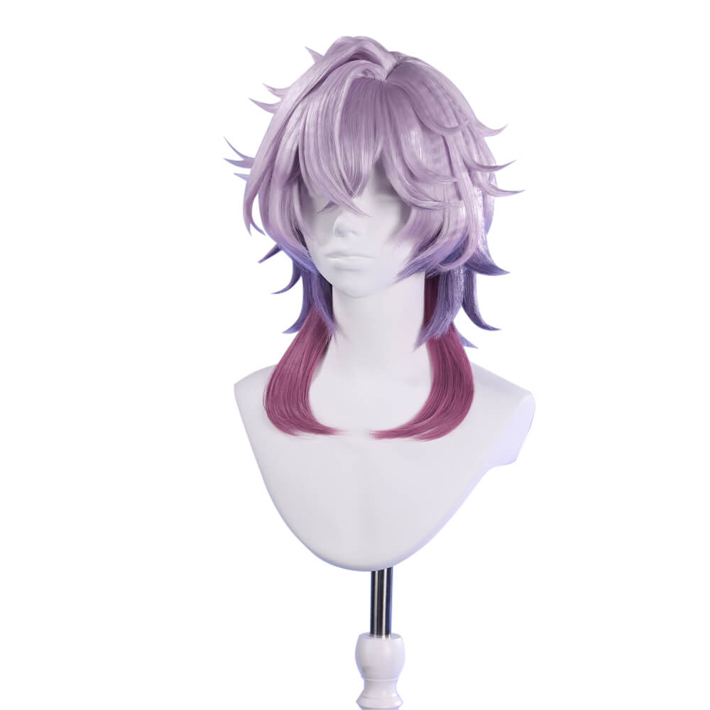 【In Stock】WakuWaku Game Genshin Impact Durin Wig 50cm Pink Purple Hair