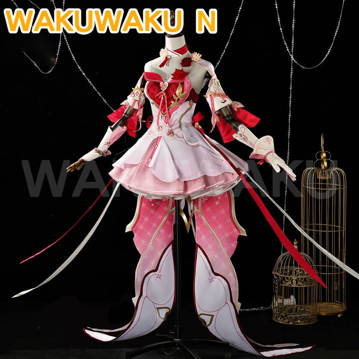 Elysia Cosplay Costume Game Honkai Impact 3rd WakuWaku-N Cosplay Messenger Of Love Elysia Halloween Cosplay