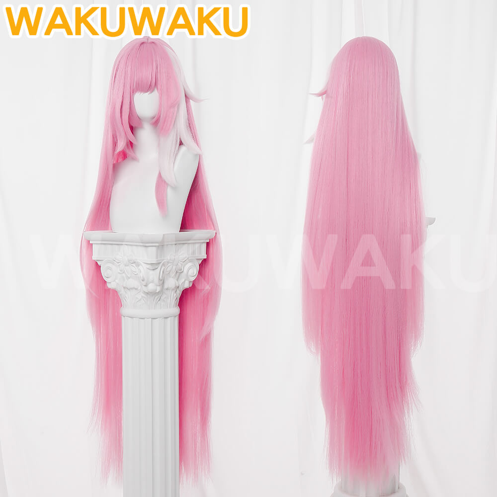 【In Stock】WakuWaku Game Honkai Impact 3rd Elysia Cosplay Wig Long 112CM Pink Hair