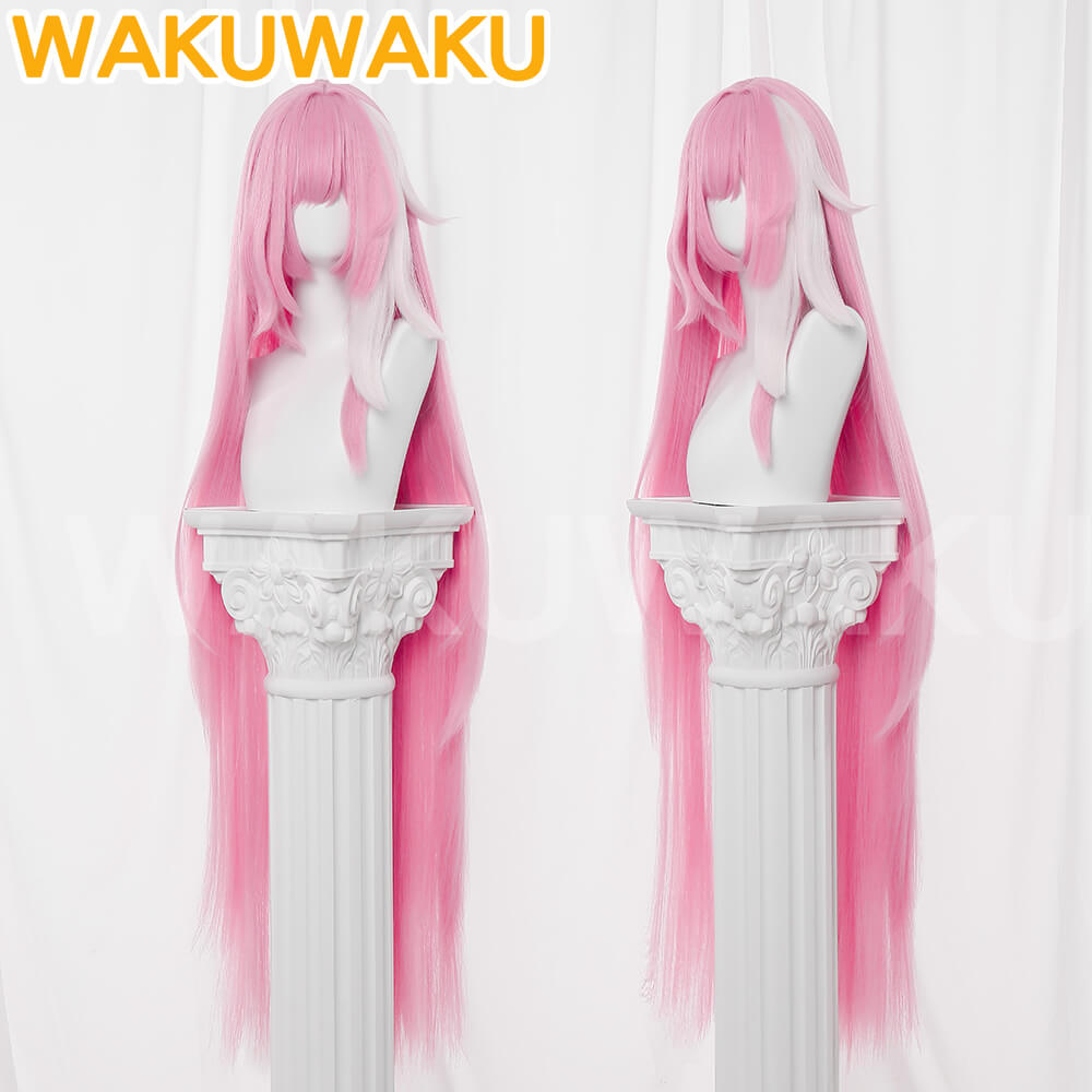 【In Stock】WakuWaku Game Honkai Impact 3rd Elysia Cosplay Wig Long 112CM Pink Hair