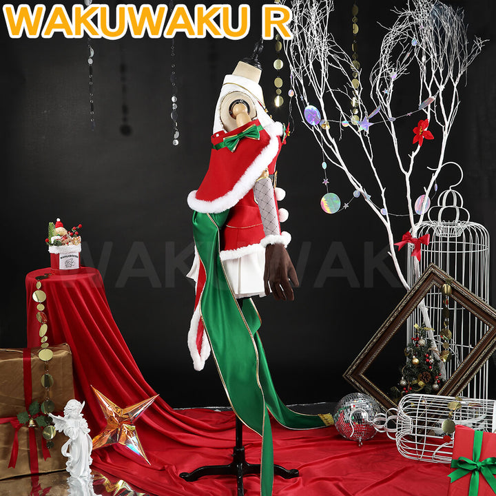 Emilia Cosplay Costume Anime RE: ZERO WakuWaku-R Women Christmas Sexy Red Dress