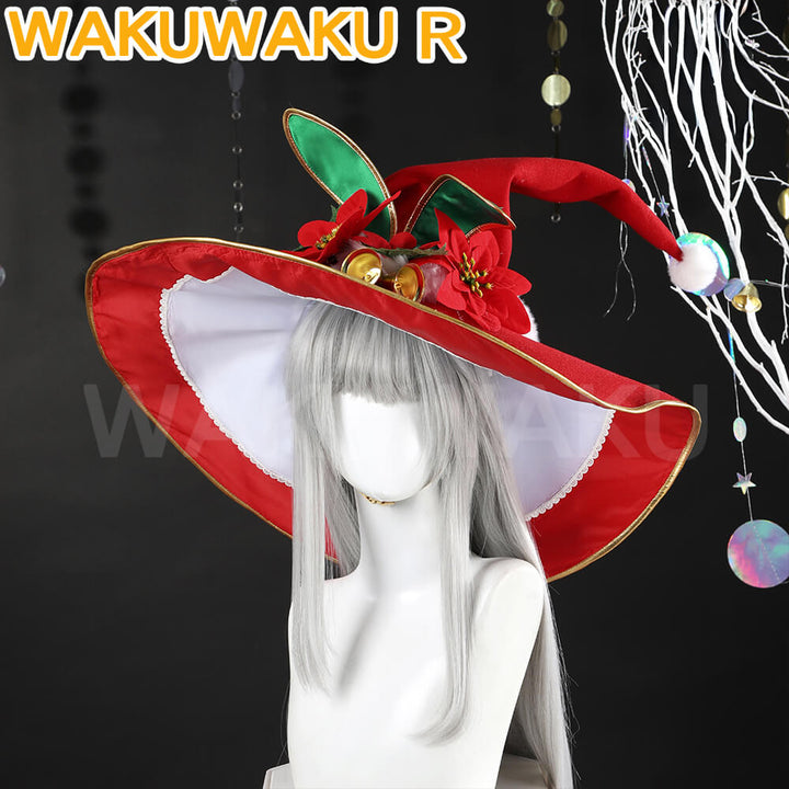 Emilia Cosplay Costume Anime RE: ZERO WakuWaku-R Women Christmas Sexy Red Dress