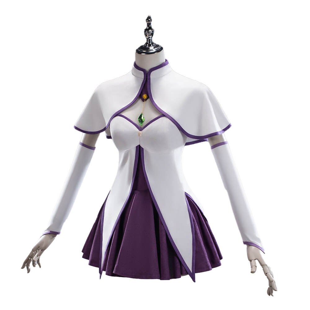 Anime Re:Life In A Different World From Zero Emilia Cosplay Costume
