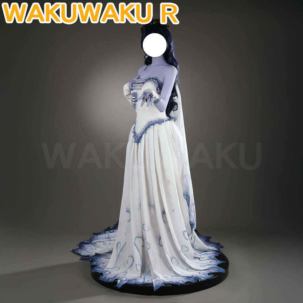 【XS-3XL】Emily Bride Cosplay Costume Anime Cosplay WakuWaku-R Wedding Zombie Cosplay