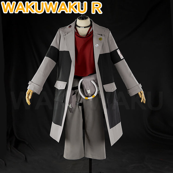 【In Stock】Enjin Cosplay Costume Anime Gachiakuta Cosplay WakuWaku-R Men Black Steampunk Costume Rudo Cosplay Plus Size