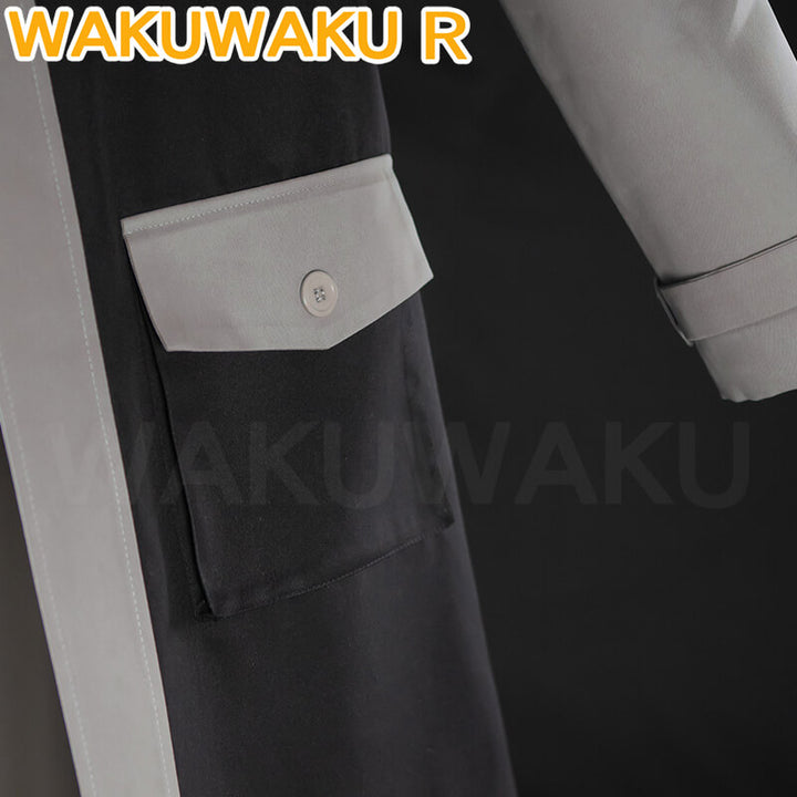 【In Stock】Enjin Cosplay Costume Anime Gachiakuta Cosplay WakuWaku-R Men Black Steampunk Costume Rudo Cosplay Plus Size