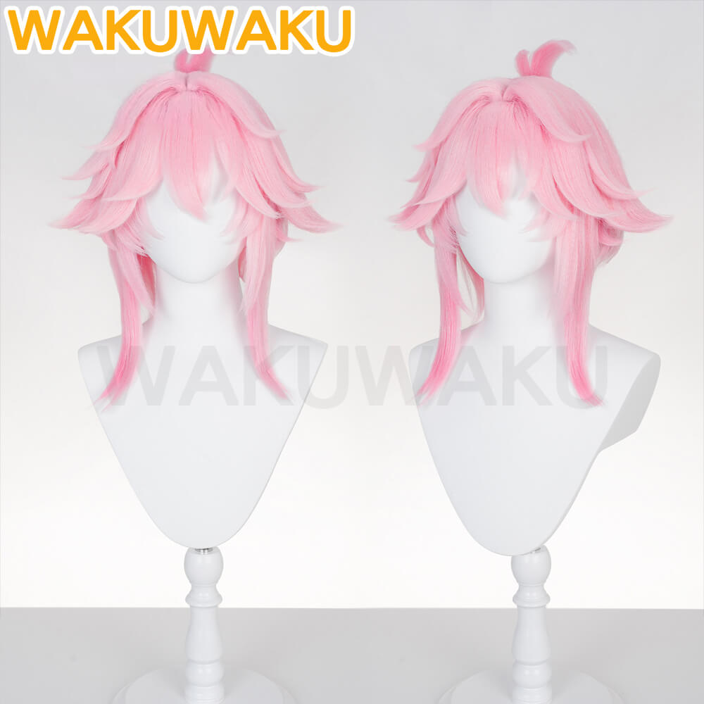 【In Stock】WakuWaku Game Honkai: Star Rail Evanescia Wig HSR Women Pink Hair