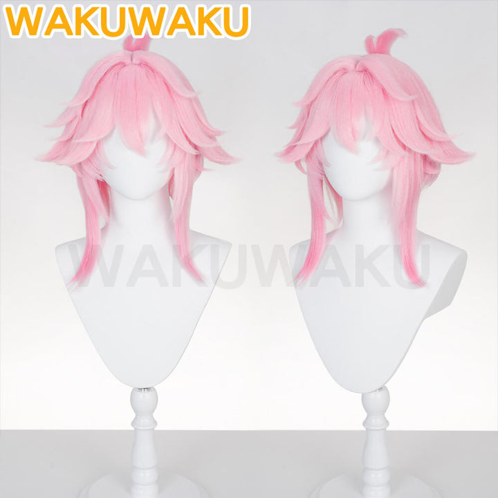 【In Stock】WakuWaku Game Honkai: Star Rail Evanescia Wig HSR Women Pink Hair