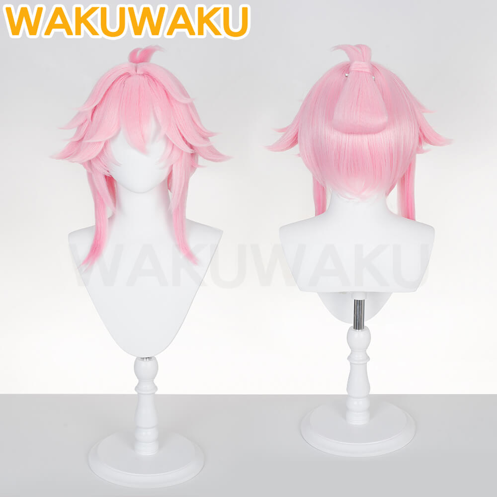 【In Stock】WakuWaku Game Honkai: Star Rail Evanescia Wig HSR Women Pink Hair