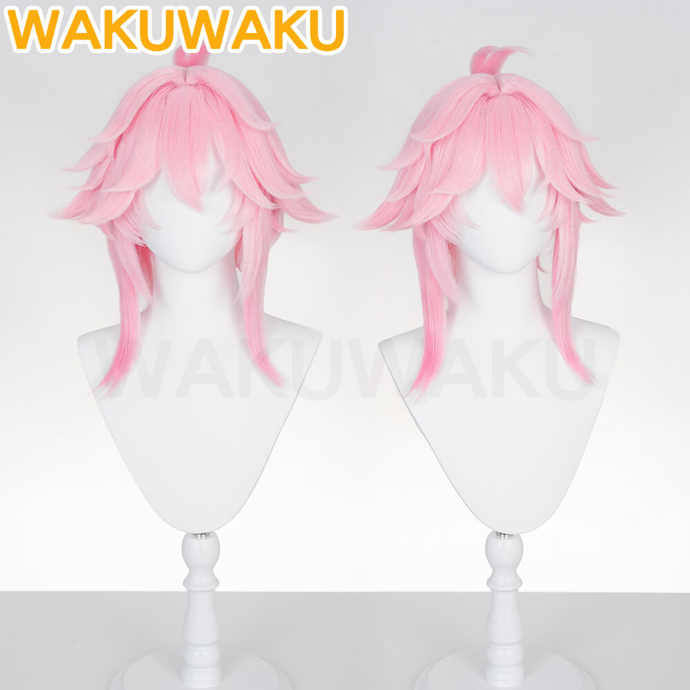 【In Stock】WakuWaku Game Honkai: Star Rail Evanescia Wig HSR Women Pink Hair