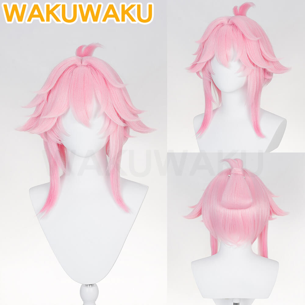 【In Stock】WakuWaku Game Honkai: Star Rail Evanescia Wig HSR Women Pink Hair
