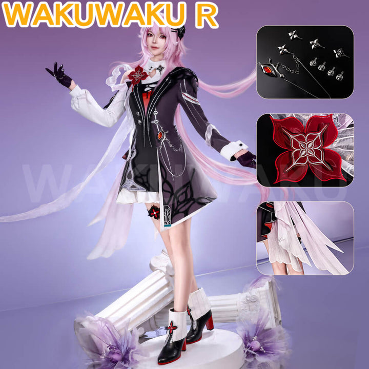 Evernight Cosplay Costume Game Honkai: Star Rail WakuWaku-R HSR Women March 7th SP Halloween