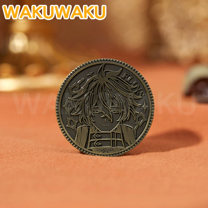 【Official】Flins Decision Coin Accessories Game Genshin Impact WakuWaku Flins Necklace Halloween