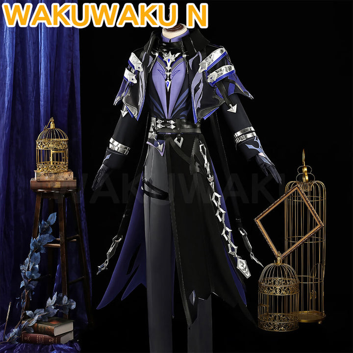 【In Stock】Flins Cosplay Game Genshin Impact WakuWaku-N Men Costume Kyryll Chudomirovich Flins Halloween