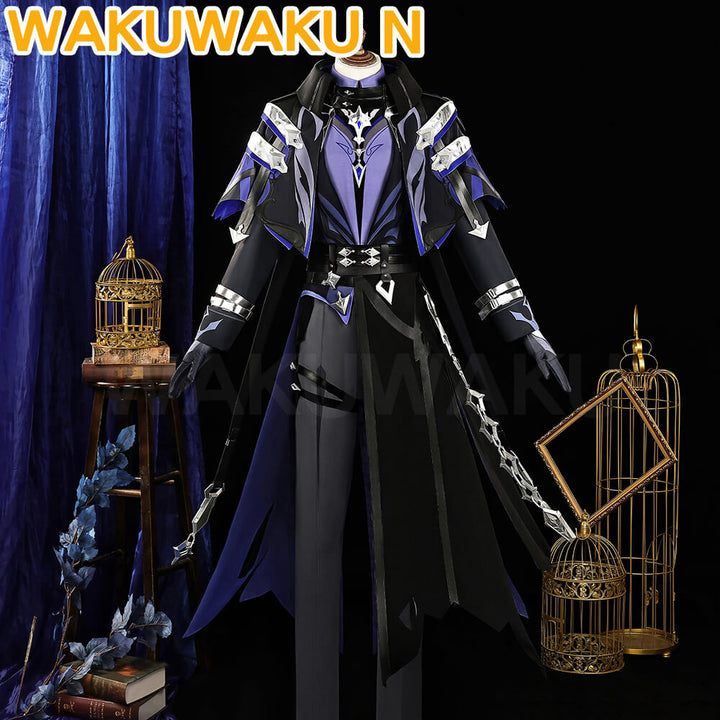 【In Stock】Flins Cosplay Game Genshin Impact WakuWaku-N Men Costume Kyryll Chudomirovich Flins Halloween