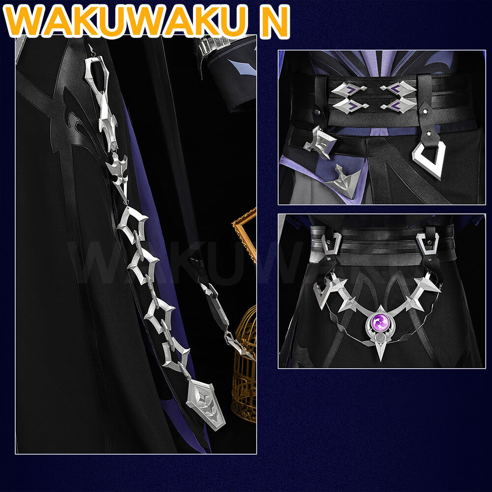 【In Stock】Flins Cosplay Game Genshin Impact WakuWaku-N Men Costume Kyryll Chudomirovich Flins Halloween