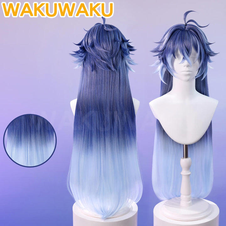 【In Stock】Flins Wig Genshin Impact WakuWaku Men Long 90cm Hair High Heat Wig Kyryll Chudomirovich