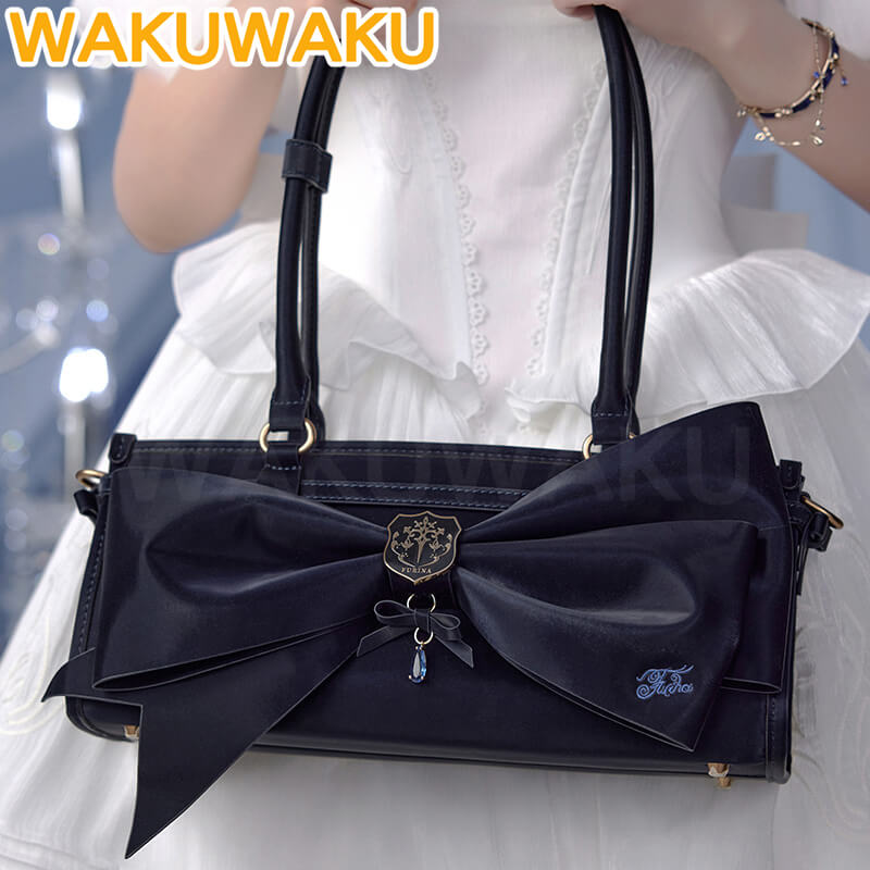 【Official】Furina Itabag Game Genshin Impact WakuWaku Women Daily White Black Itabag Furina Doujin Fontaine Cosplay Christmas