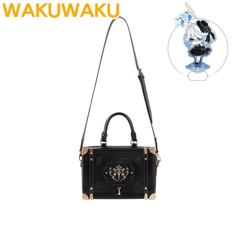 【Official】Furina Itabag Game Genshin Impact WakuWaku Women Daily White Black Itabag Furina Doujin Fontaine Cosplay Christmas