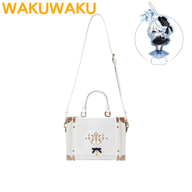 【Official】Furina Itabag Game Genshin Impact WakuWaku Women Daily White Black Itabag Furina Doujin Fontaine Cosplay Christmas