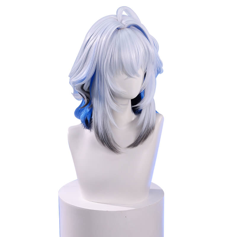 WakuWaku Game Wuthering Waves Galbrenr Wig Cosplay Women Blue 35cm Hair