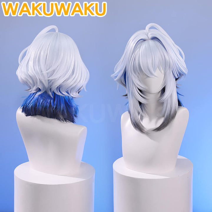 Galbrenr Wig Game Wuthering Waves Cosplay WakuWaku Women Blue 35cm Hair