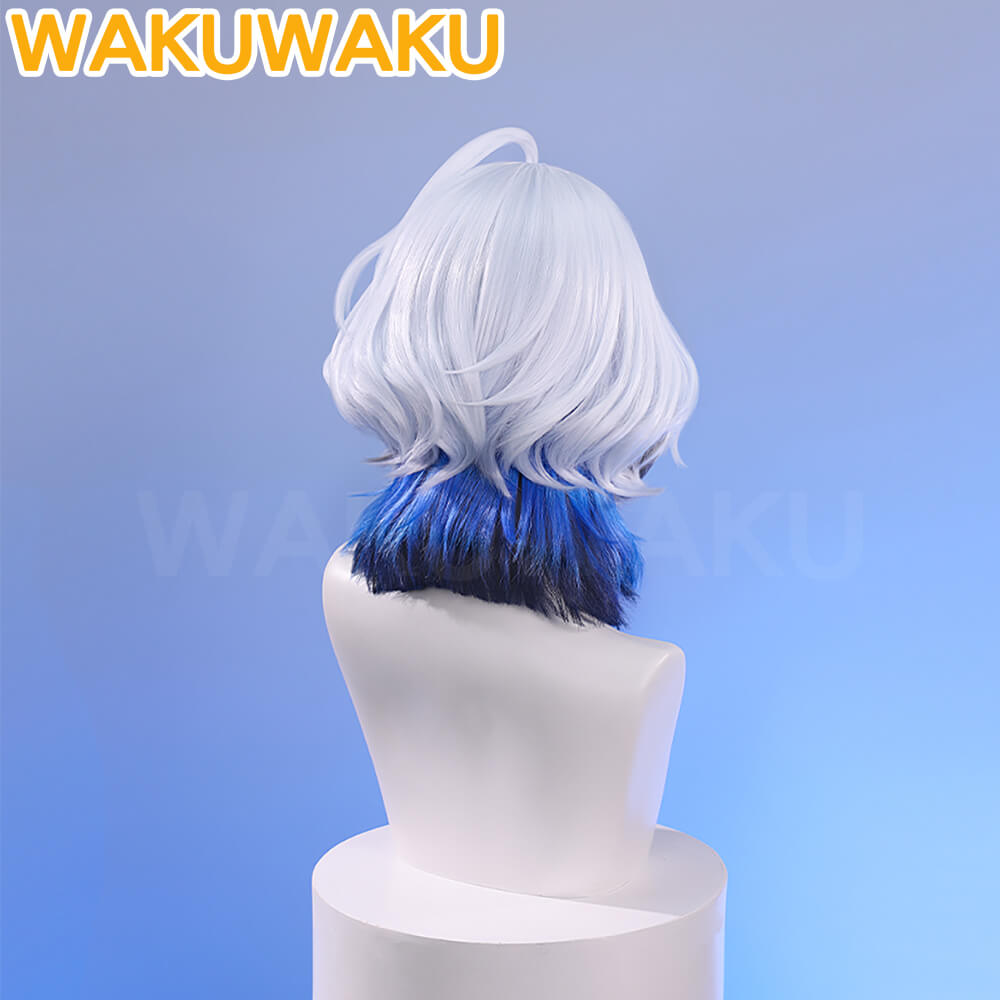 WakuWaku Game Wuthering Waves Galbrenr Wig Cosplay Women Blue 35cm Hair
