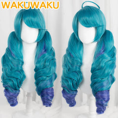 Game LOL Gwen Cosplay Wig Blue Hair