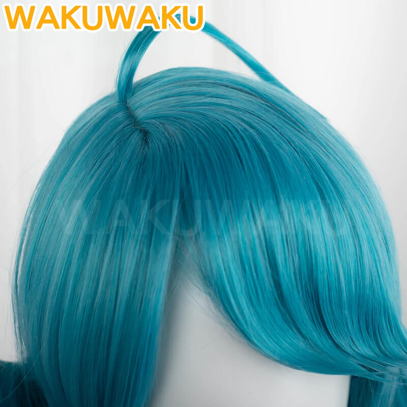 Game LOL Gwen Cosplay Wig Blue Hair